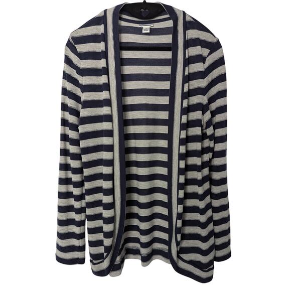 Croft & Barrow Striped Open Front Cardigan - Picture 1 of 8
